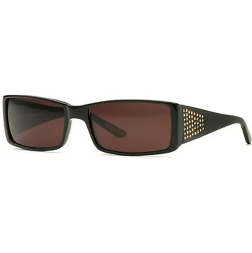 Hummer Womans Sunglasses H313 in Black Topaz with Brown Lenses
